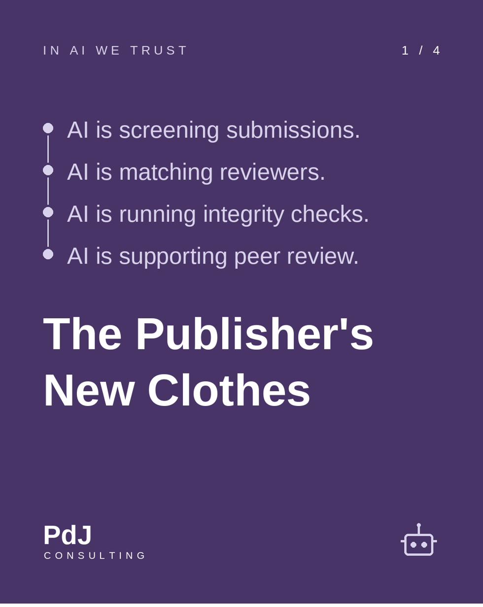 Series card one: The Publisher's New Clothes