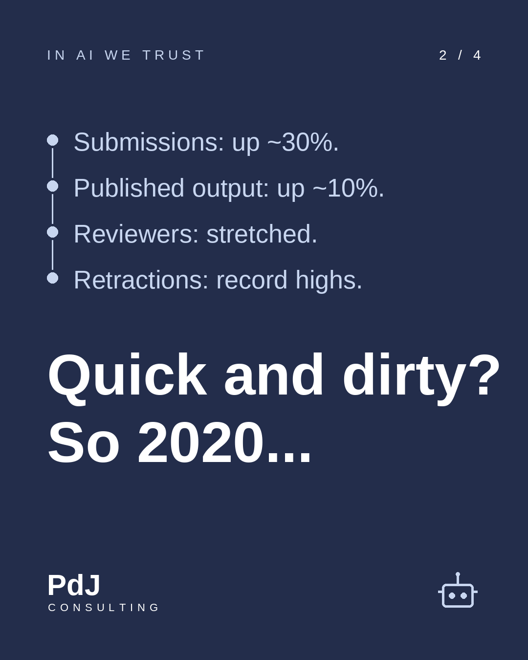Series card two: Quick and dirty? So 2020