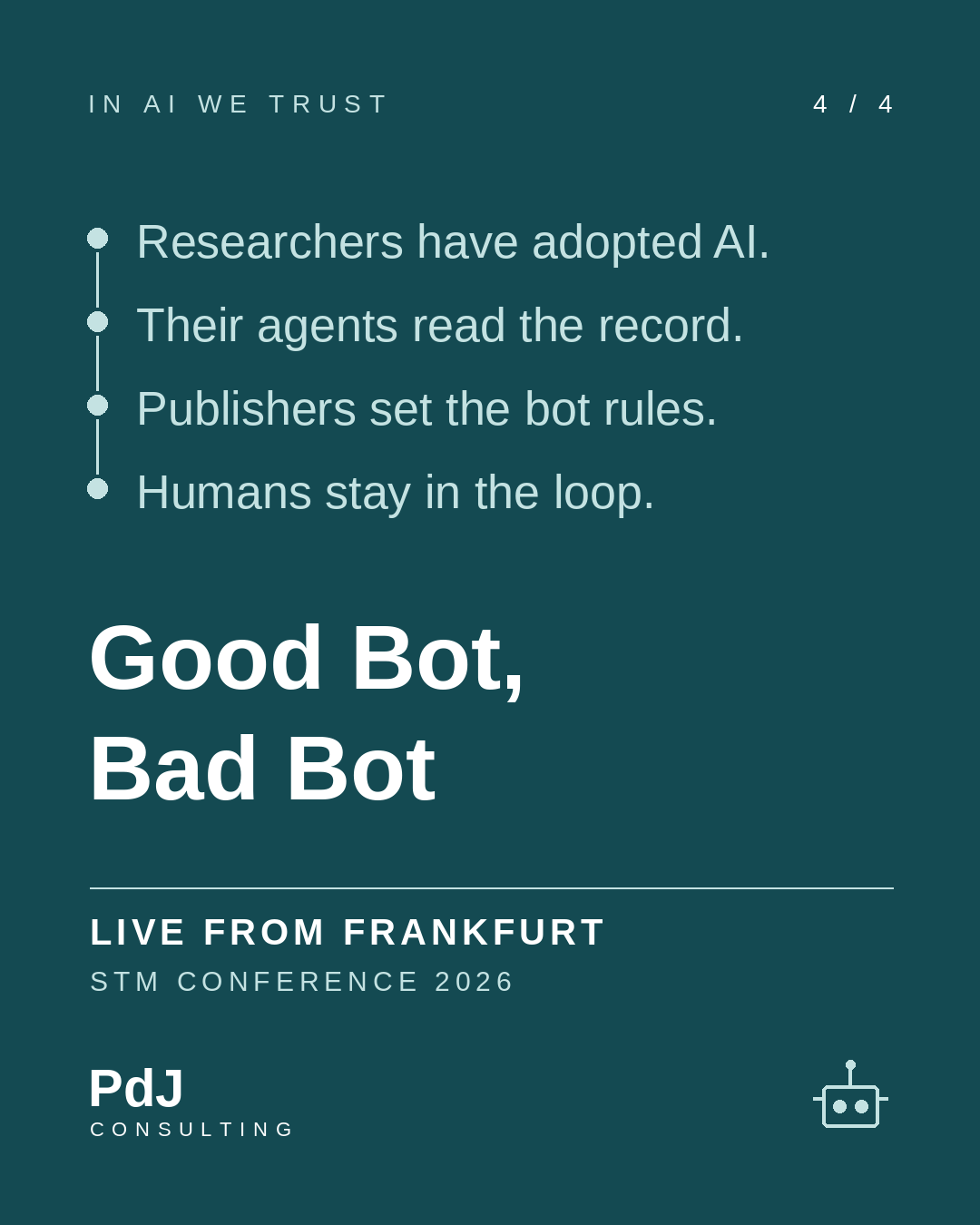 Series card four: Good Bot, Bad Bot